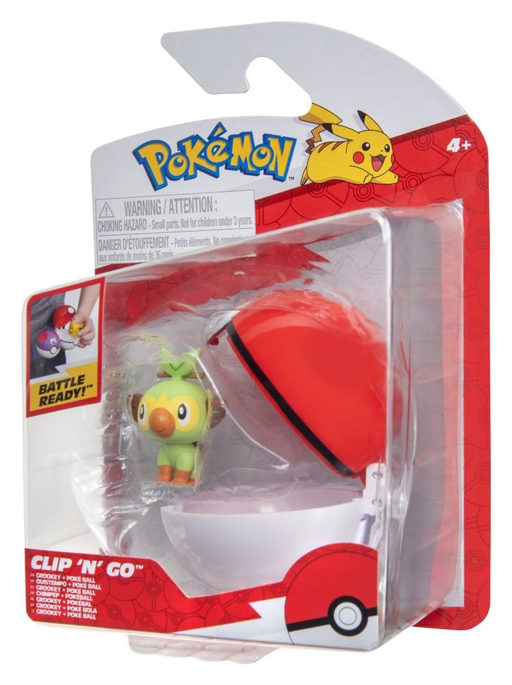 Pokémon Clip 'n' Go Actionfigur Wave 21 Chimpep & Pokéball - Preorder - ETA: 25.09.2026
