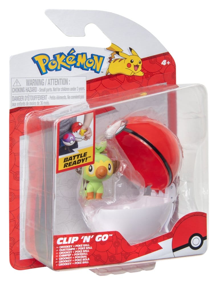 Pokémon Clip 'n' Go Actionfigur Wave 21 Chimpep & Pokéball - Preorder - ETA: 25.09.2026