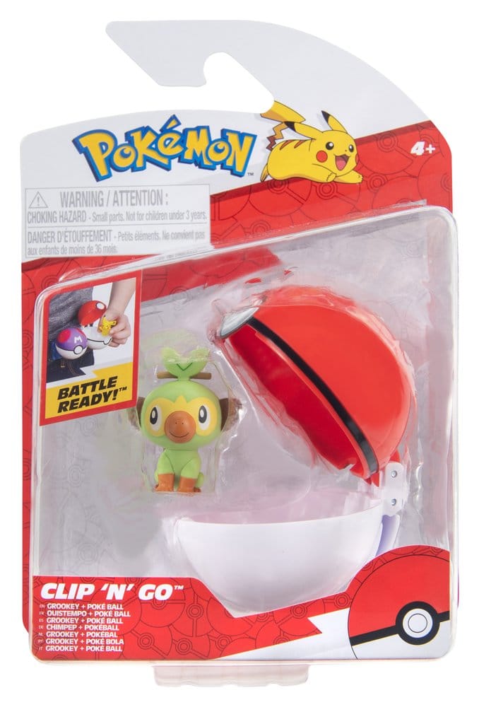 Pokémon Clip 'n' Go Actionfigur Wave 21 Chimpep & Pokéball - Preorder - ETA: 25.09.2026