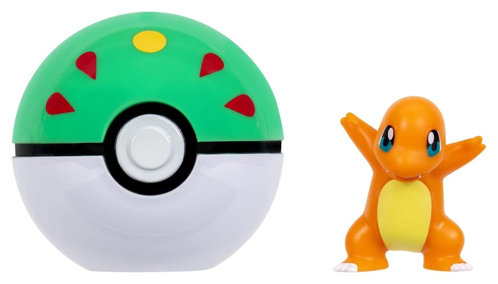 Pokémon Clip 'n' Go Actionfigur Glumanda & Freundesball - Preorder - ETA: 25.09.2026