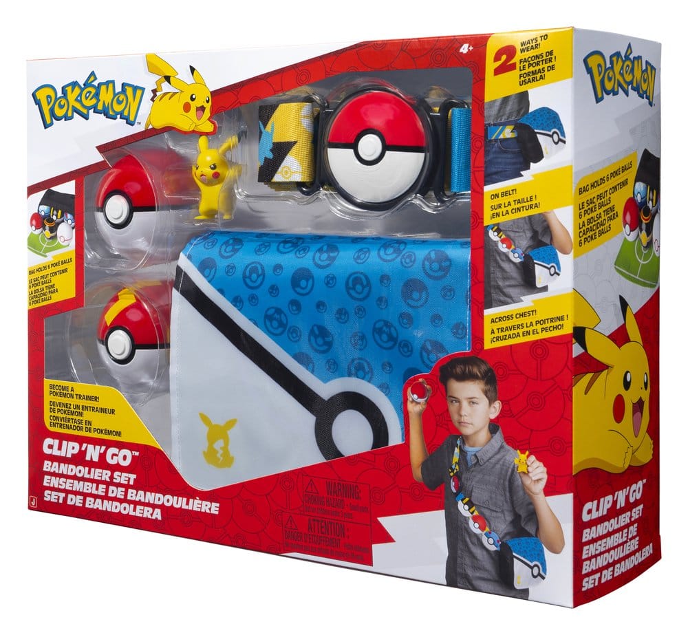Pokémon Clip 'n' Go Patronengurt-Set Pikachu - Preorder - ETA: 25.09.2026