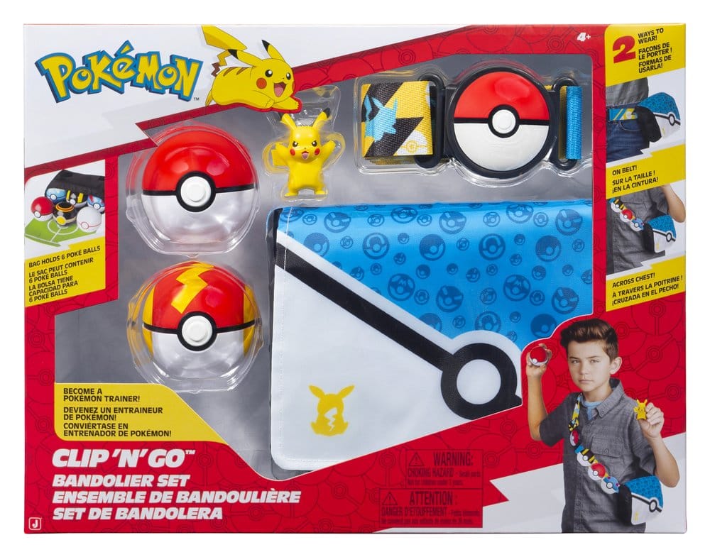 Pokémon Clip 'n' Go Patronengurt-Set Pikachu - Preorder - ETA: 25.09.2026