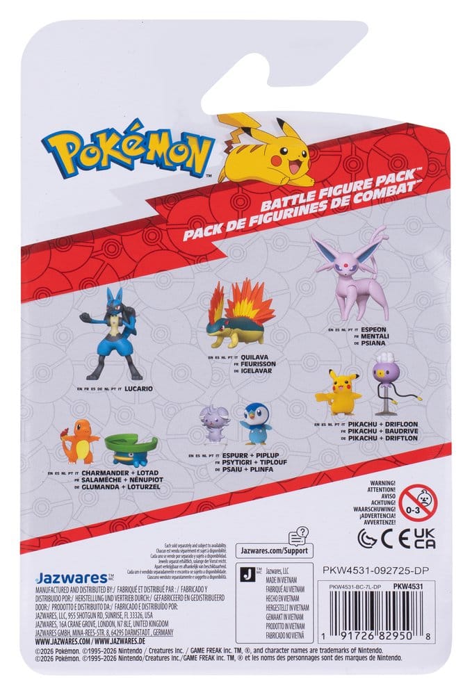 Pokémon Battle Figure Actionfiguren 2er-Pack Driftlon & Pikachu - Preorder - ETA: 25.09.2026