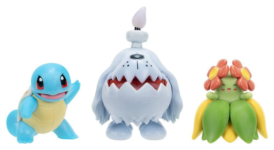 Pokémon Battle Figure Actionfiguren 3er-Pack Schiggy, Gruff & Blubella - Versand: 7 Tage nach Bestellung