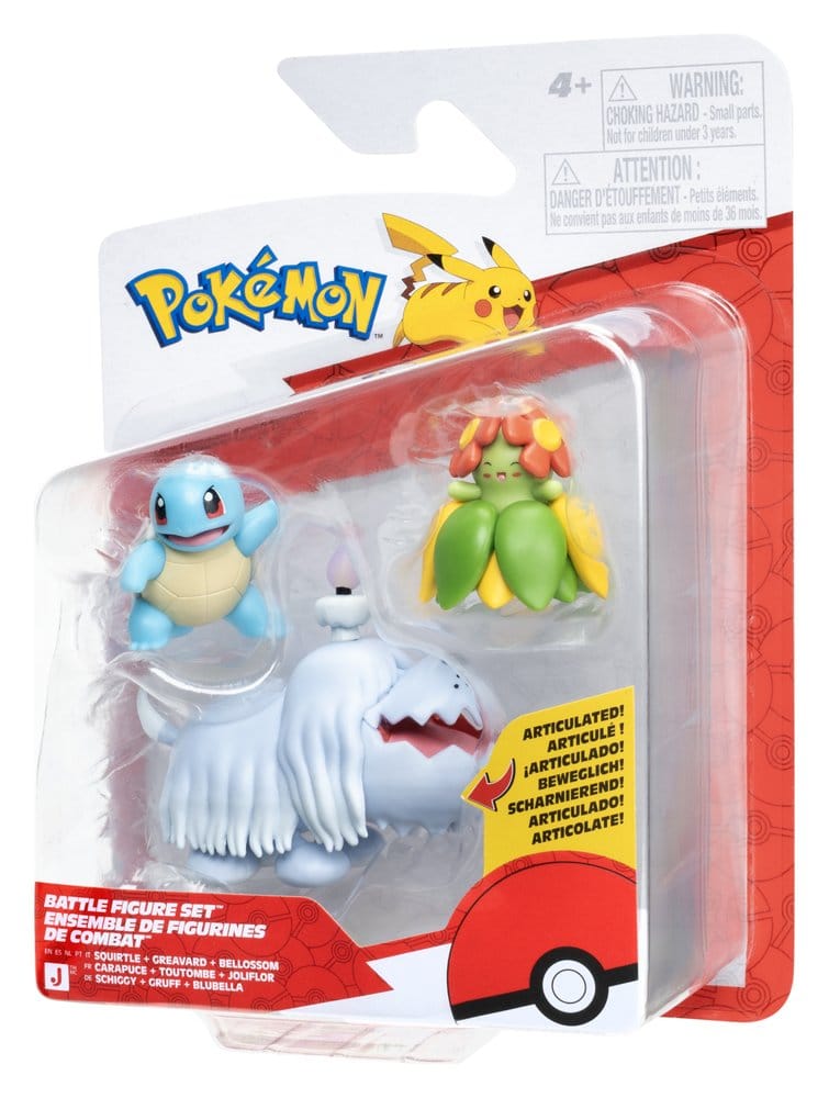 Pokémon Battle Figure Actionfiguren 3er-Pack Schiggy, Gruff & Blubella - Preorder - ETA: 25.09.2026