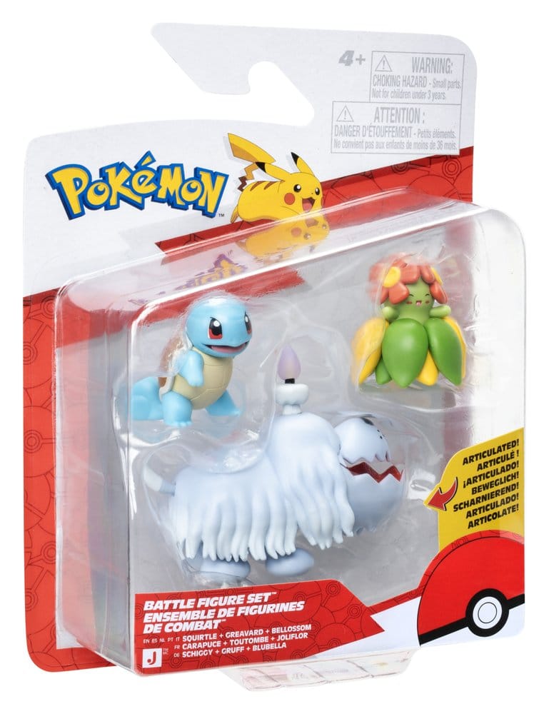 Pokémon Battle Figure Actionfiguren 3er-Pack Schiggy, Gruff & Blubella - Preorder - ETA: 25.09.2026