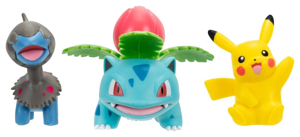 Pokémon Battle Figure Set Actionfiguren Pikachu, Kapuno & Bisaknosp (3er-Pack) - Preorder - ETA: 25.10.2026