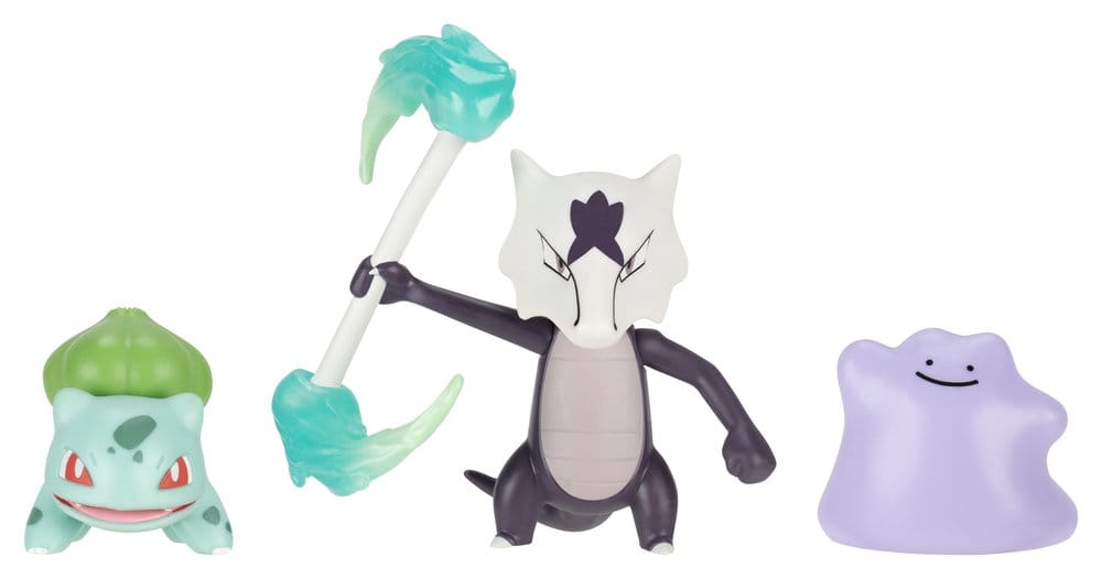 Pokémon Battle Figure Set Actionfiguren Bisasam, Ditto & Alola-Knogga (3er-Pack) - Preorder - ETA: 25.01.2027