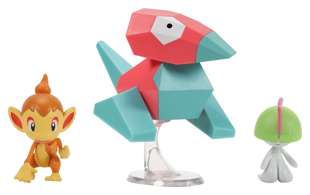 Pokémon Battle Figure Set Actionfiguren Panflam, Trasla & Porygon (3er-Pack) - Preorder - ETA: 25.01.2027
