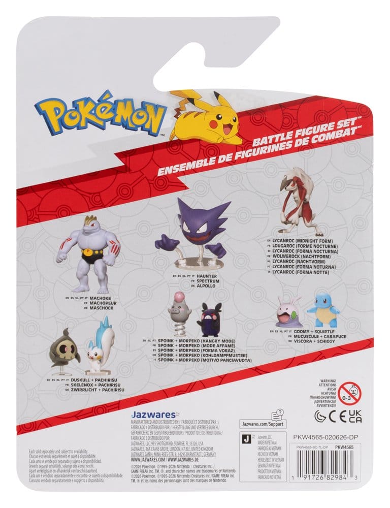 Pokémon Battle Figure Set Actionfiguren Panflam, Trasla & Porygon (3er-Pack) - Preorder - ETA: 25.01.2027