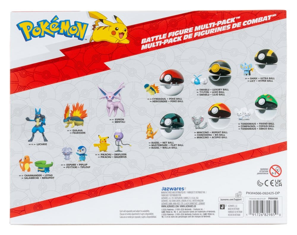 Pokémon Battle Figure Actionfiguren 6er-Pack - Preorder - ETA: 25.09.2026