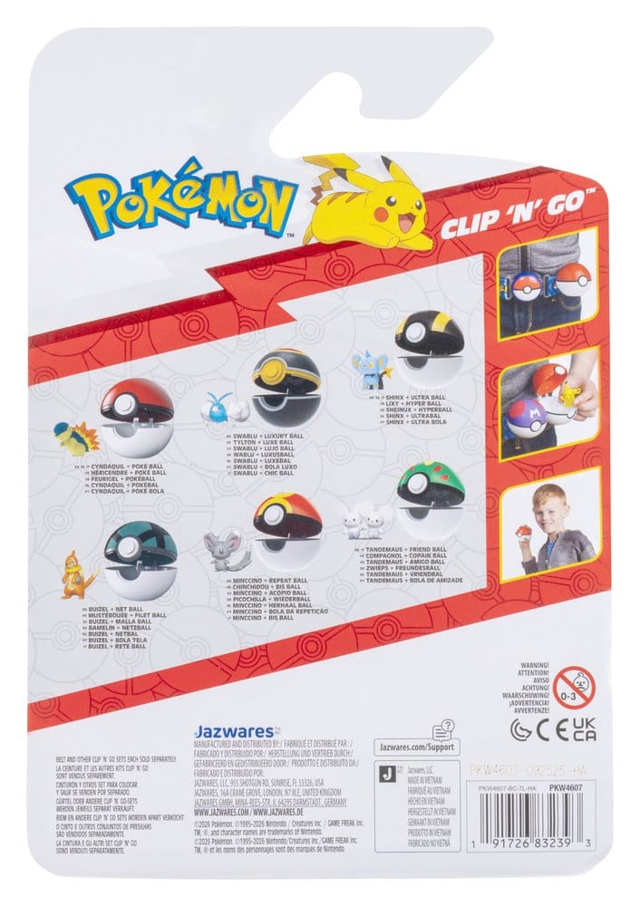 Pokémon Clip 'n' Go Actionfigur Sheinux & Ultraball - Preorder - ETA: 25.09.2026