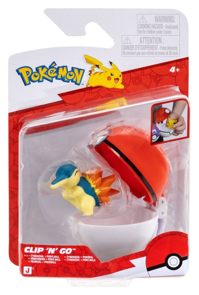 Pokémon Clip 'n' Go Actionfigur Feurigel & Pokéball - Preorder - ETA: 25.09.2026