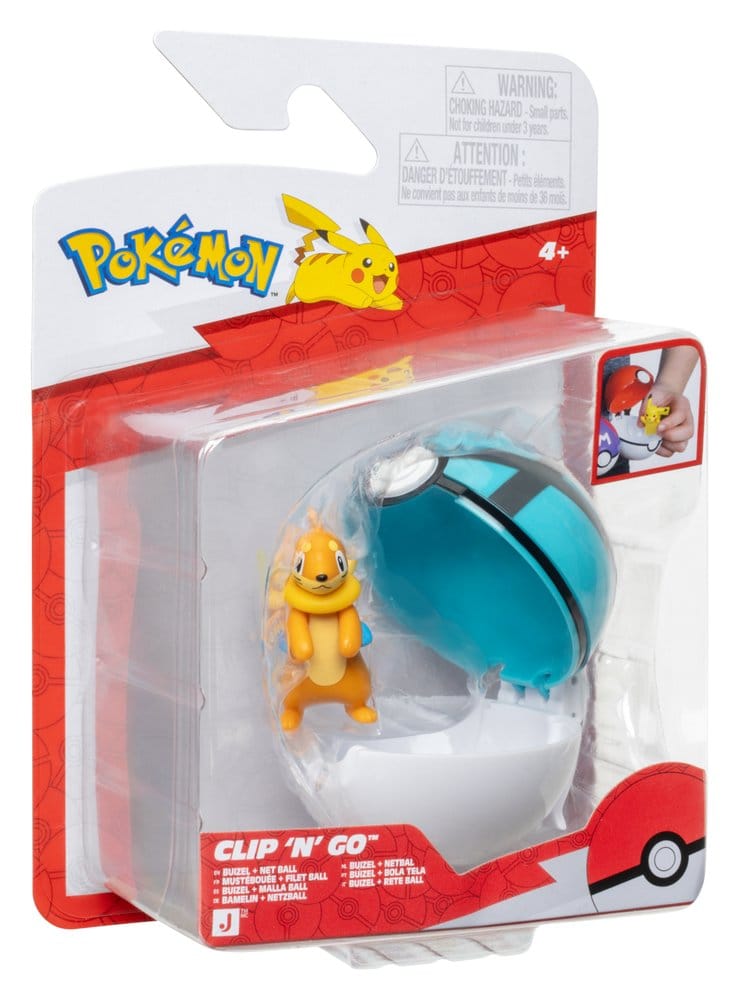 Pokémon Clip 'n' Go Actionfigur Bamelin & Netzball - Preorder - ETA: 25.09.2026