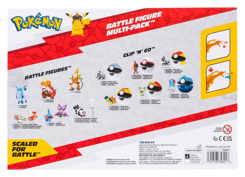 Pokémon Battle Figure Actionfiguren 6er Multi-Pack - Preorder - ETA: 25.09.2026