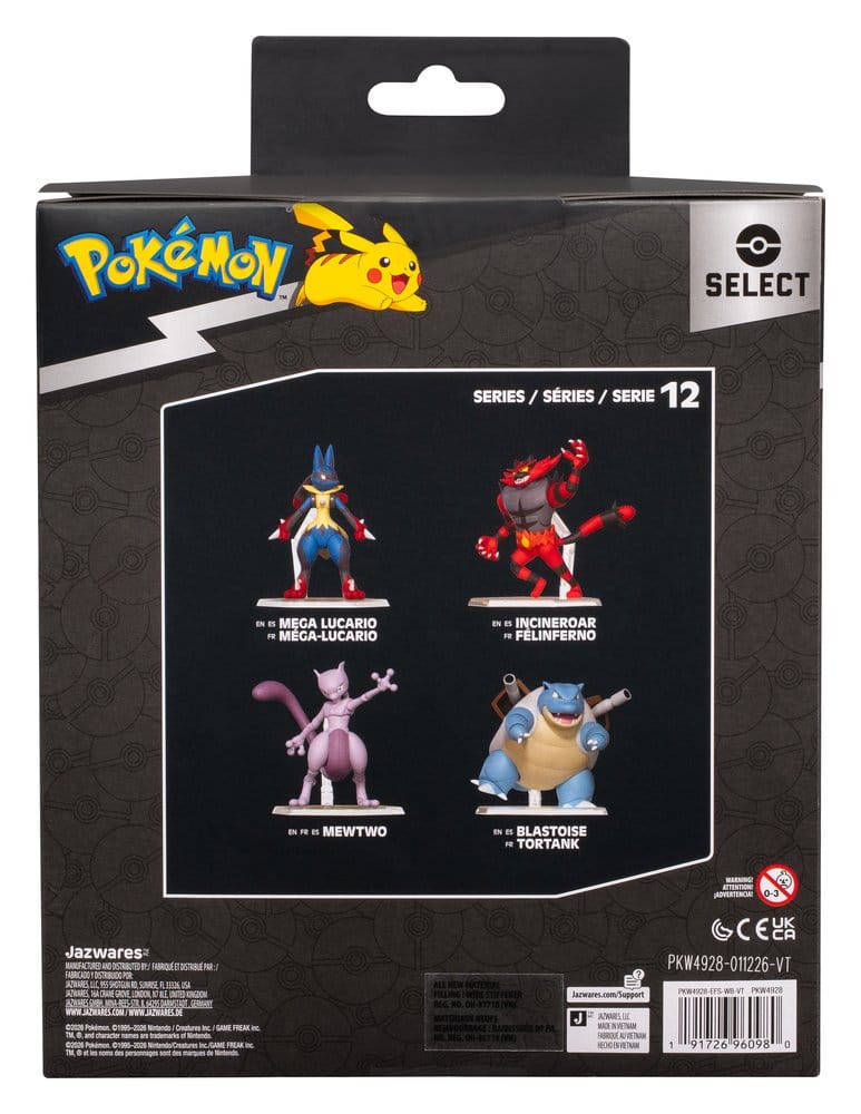 Pokémon Select Super-Articulated Actionfigur Mega-Lucario - Preorder - ETA: 25.10.2026