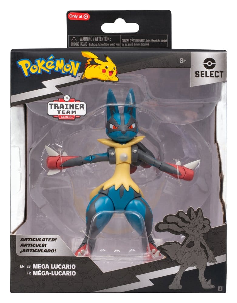 Pokémon Select Super-Articulated Actionfigur Mega-Lucario - Preorder - ETA: 25.10.2026