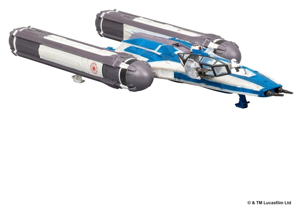 Star Wars Mittelgroßes Fahrzeug BTL-B Y-wing Starfighter with Clone Captain Rex 13 cm - Versand: 7 Tage nach Bestellung
