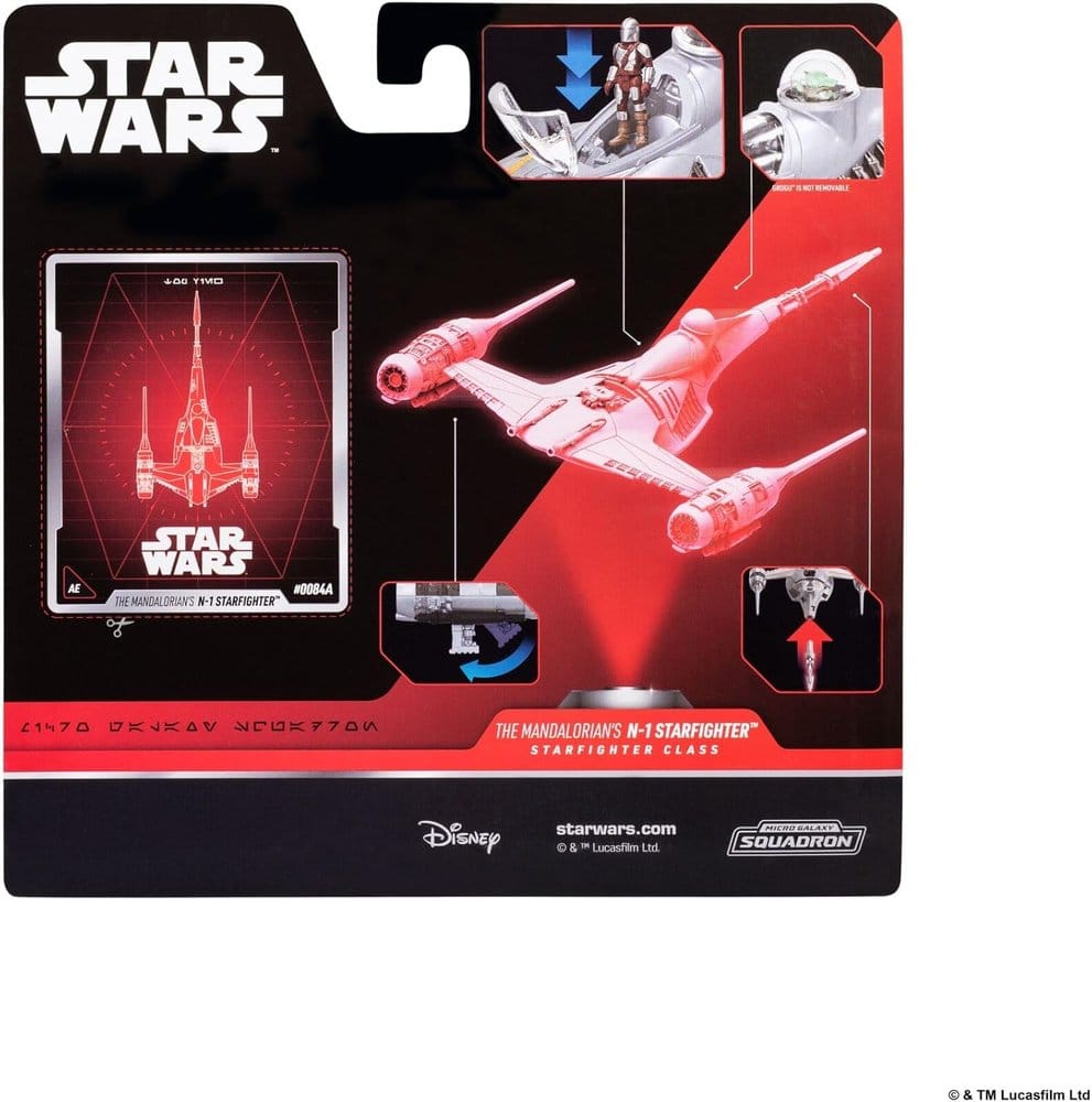 Star Wars Mittelgroßes Fahrzeug N1 with Mando 13 cm - Versand: 7 Tage nach Bestellung