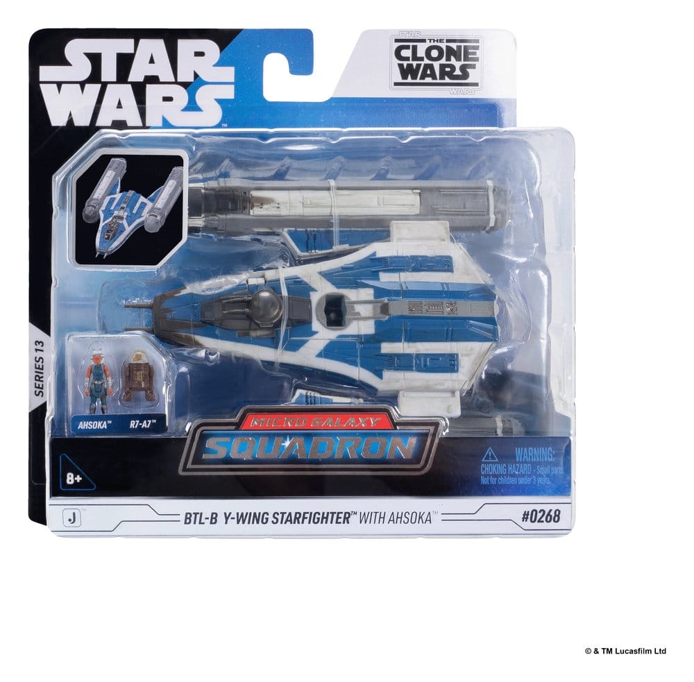 Star Wars Mittelgroßes Fahrzeug & Figuren Set BTL-B Y-Flügler & Ahsoka & R7-A7 - Preorder - ETA: 25.11.2026