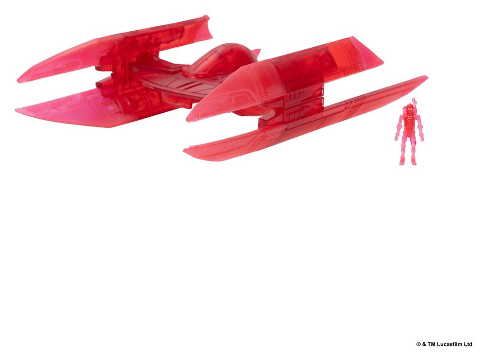 Star Wars Mittelgroßes Fahrzeug & Figuren Set Hyänen-Bomber (Rotes Hologramm) & Kampfdroide (Chase) - Preorder - ETA: 25.11.2026
