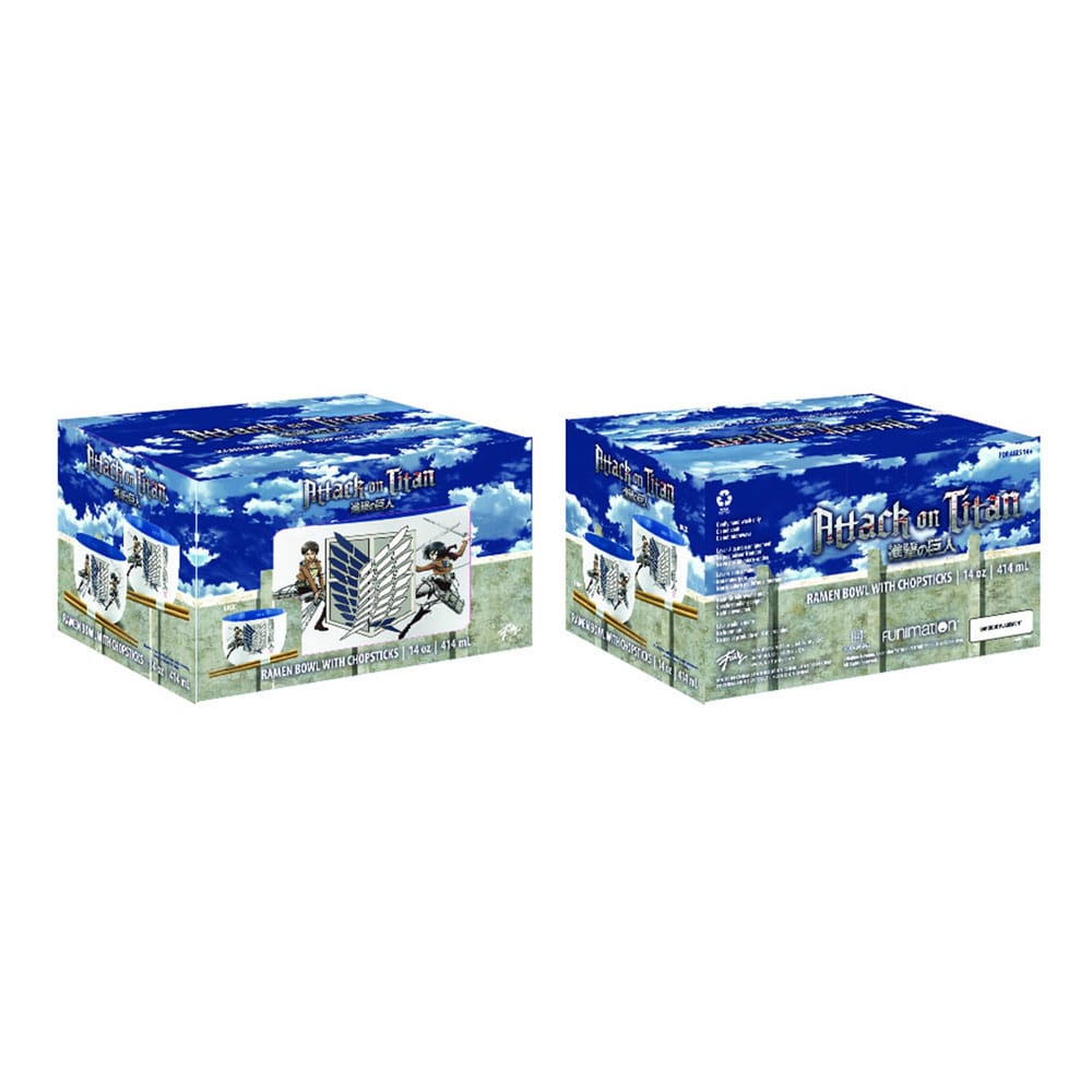 Attack on Titan Ramen-Schüssel mit Stäbchen Survey Corps 414 ml - Preorder - ETA: 25.09.2025