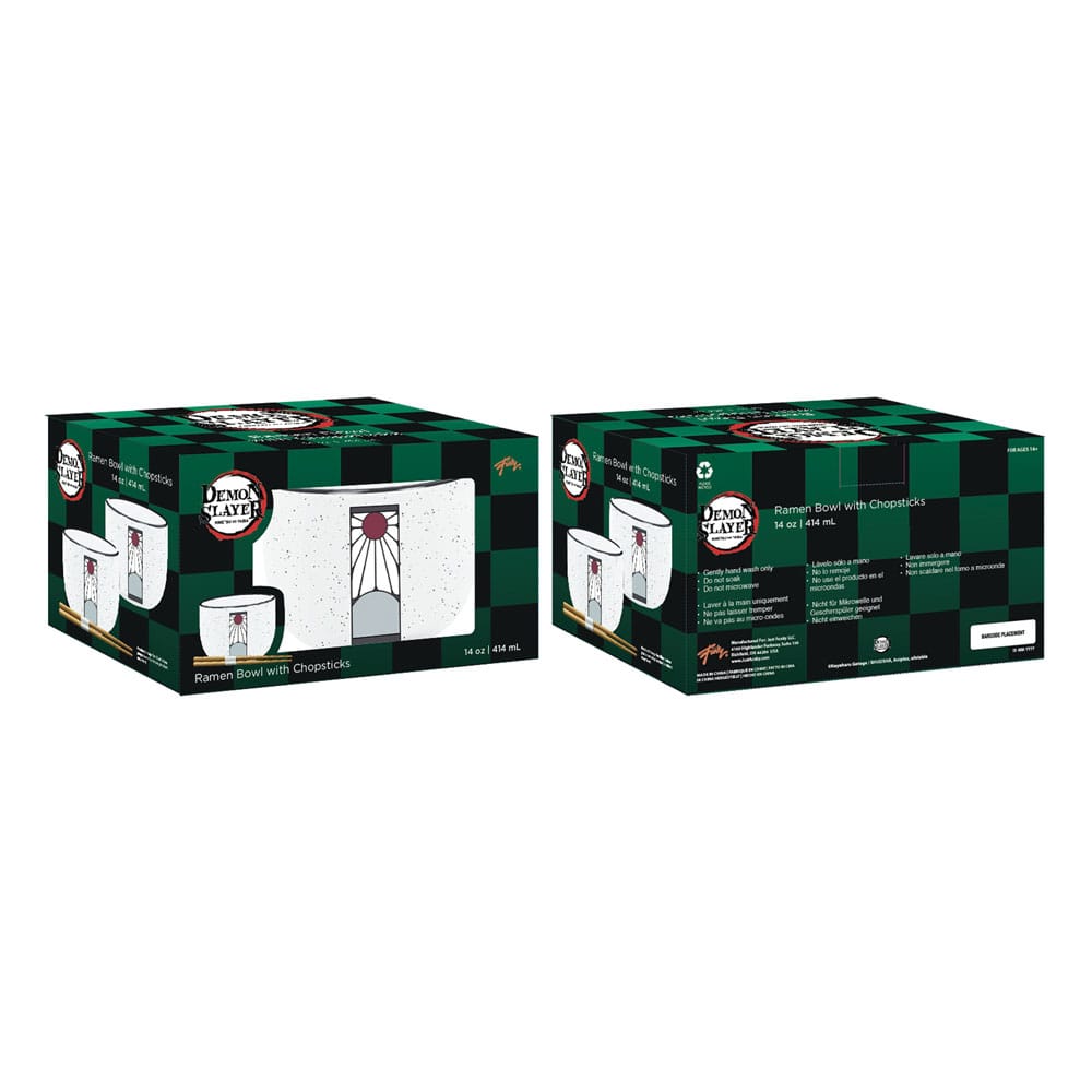 Demon Slayer Ramen-Schüssel mit Stäbchen Logo 414 ml - Preorder - ETA: 25.09.2025