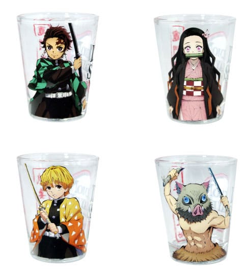 Demon Slayer Schnapsgläser 4er-Pack Gruppe 59 ml - Preorder - ETA: 25.09.2025