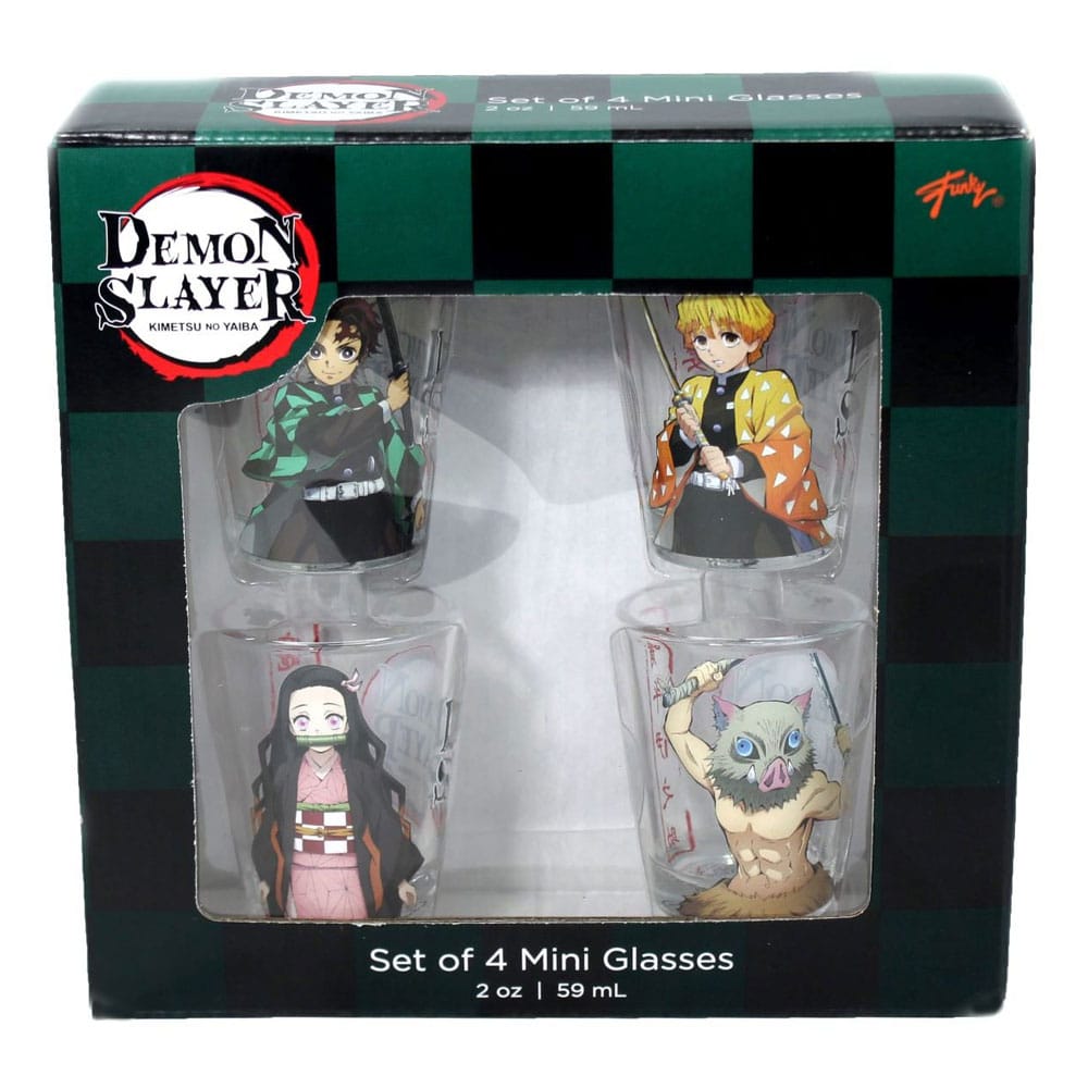 Demon Slayer Schnapsgläser 4er-Pack Gruppe 59 ml - Preorder - ETA: 25.09.2025