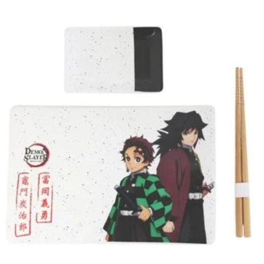 Demon Slayer Keramik Sushi Set mit Essstäbchen Tanjiro & Giyu - Preorder - ETA: 25.09.2025