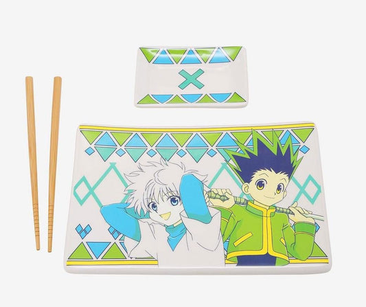 Hunter x Hunter Keramik Sushi Set mit Essstäbchen Gon & Killua - Preorder - ETA: 25.09.2025