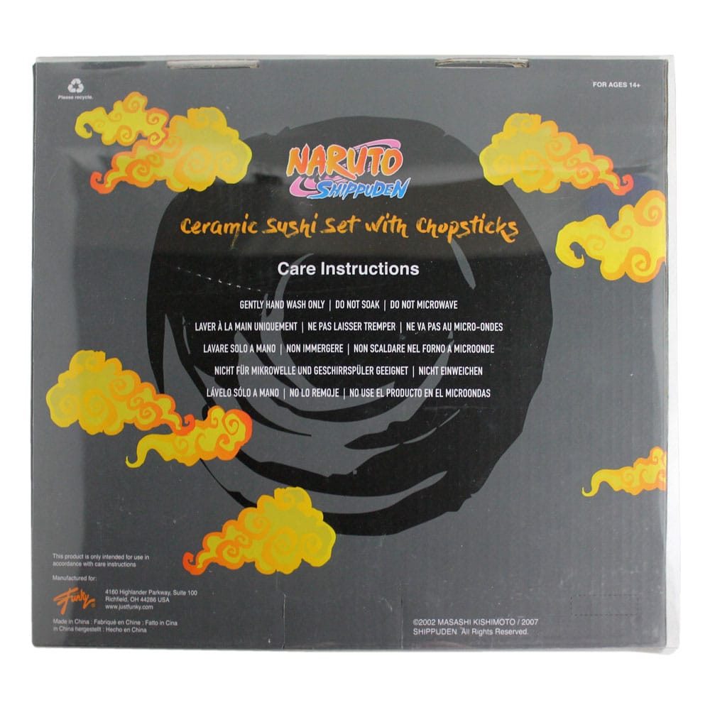 Naruto Shippuden Keramik Sushi Set mit Essstäbchen Naruto - Preorder - ETA: 23.11.2025