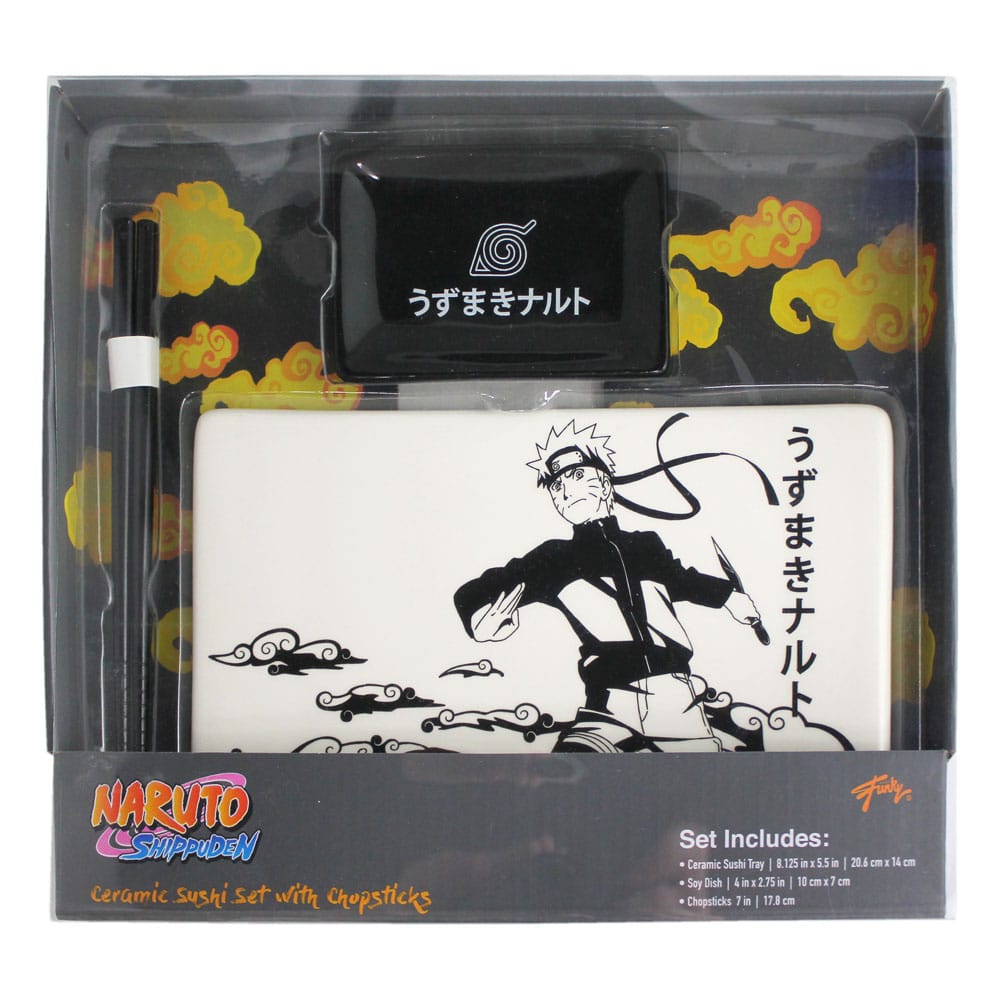 Naruto Shippuden Keramik Sushi Set mit Essstäbchen Naruto - Preorder - ETA: 23.11.2025