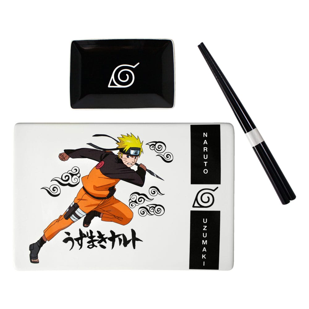 Naruto Shippuden Keramik Sushi Set mit Essstäbchen Naruto Uzumaki - Preorder - ETA: 23.11.2025