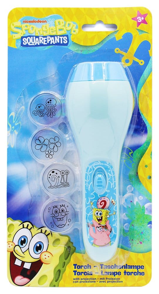 Spongebob Projektions-Taschenlampe mit 4 Motiven - Preorder - ETA: 25.09.2026