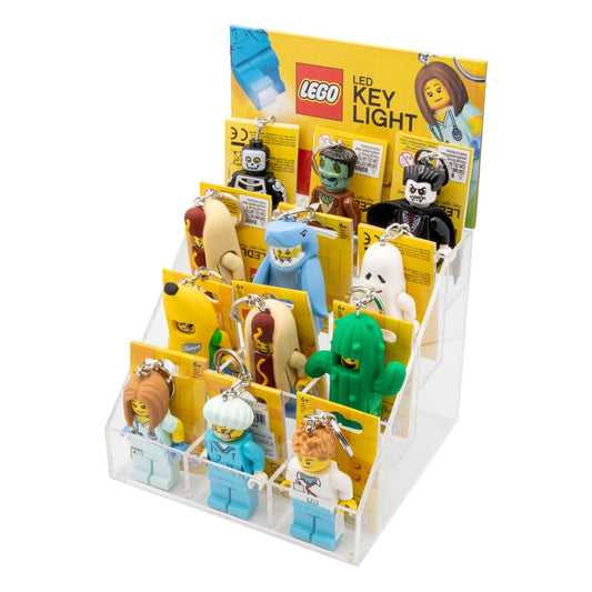 LEGO Acryl Verkaufsdisplay / Thekendisplay mit 12 Schlüsselanhängern mit Leuchtfunktion      - Preorder - ETA: 09.10.2025