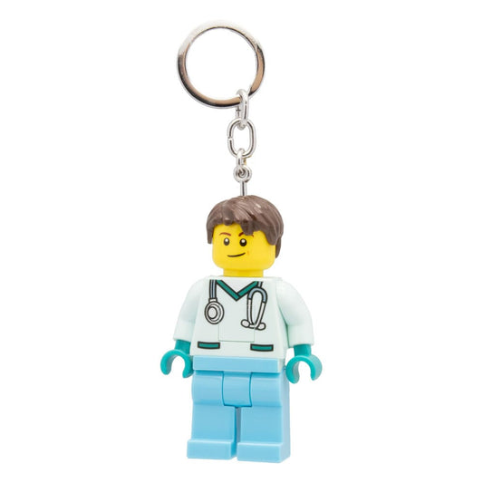 LEGO Minifigures Schlüsselanhänger mit Leuchtfunktion Arzt 8 cm     - Versand: 5-7 Tage nach Bestellung