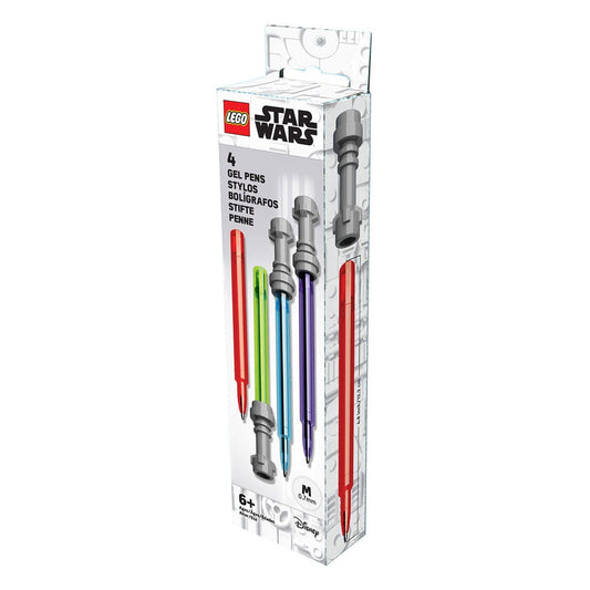 LEGO Star Wars Gelstifte 4-er Pack Lichtschwert   - Preorder - ETA: 25.09.2025