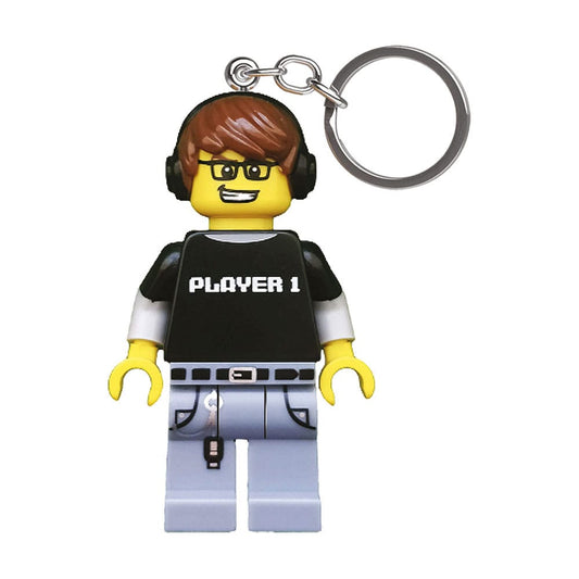 LEGO Minifigures Schlüsselanhänger mit Leuchtfunktion Video Game Guy 8 cm               - Versand: 5-7 Tage nach Bestellung