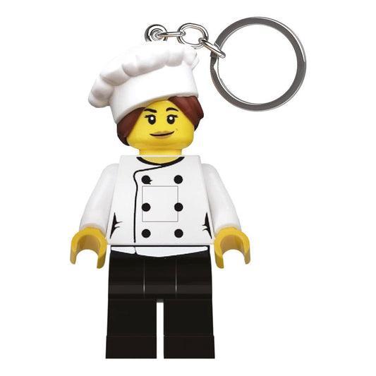 LEGO Minifigures Schlüsselanhänger mit Leuchtfunktion Gourmet Chef 8 cm               - Versand: 5-7 Tage nach Bestellung