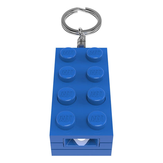 LEGO Minifigures Schlüsselanhänger mit Leuchtfunktion Stein-Blau 8 cm             - Versand: 5-7 Tage nach Bestellung