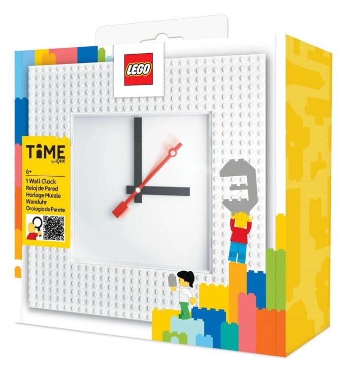 Lego Wanduhr Time by IQHK Weiß - Preorder - ETA: 25.09.2026