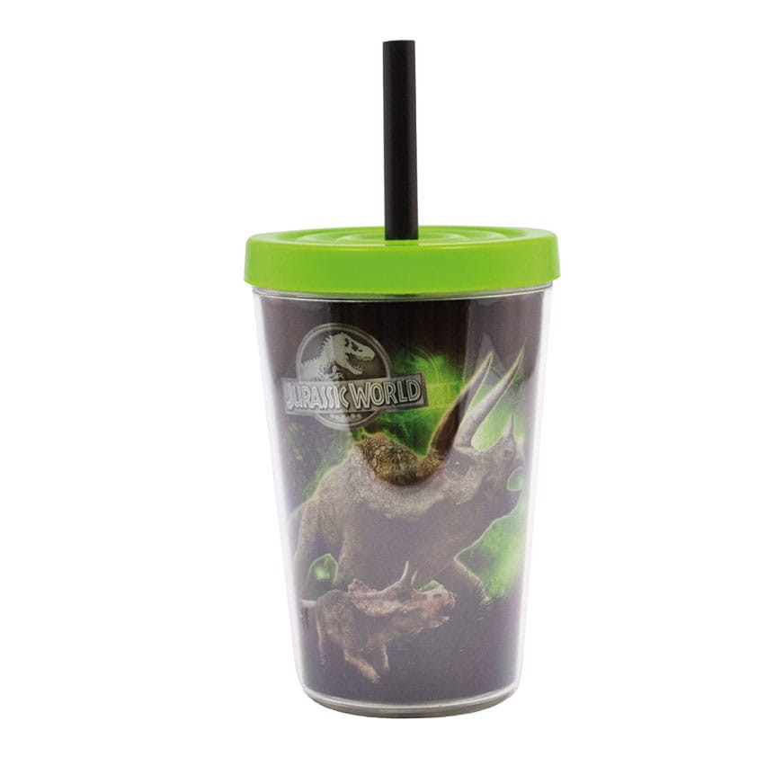 Jurassic World Trinkbecher mit Trinkhalm 300 ml   - Preorder - ETA: 09.10.2025
