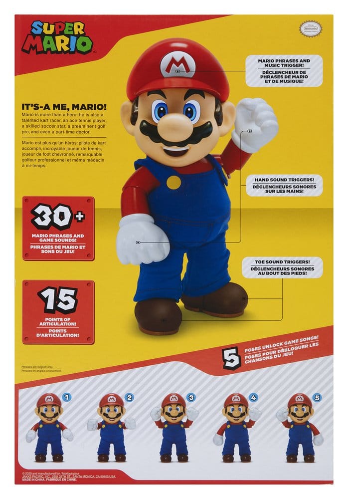 Super Mario Sprechende Actionfigur It's-A Me! Mario 36 cm  - Preorder - ETA: 24.06.2026