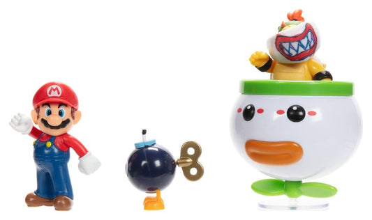 World of Nintendo Minifiguren 2er-Pack Mario and Bowser Jr. Clown Car 6 cm - Preorder - ETA: 25.04.2026