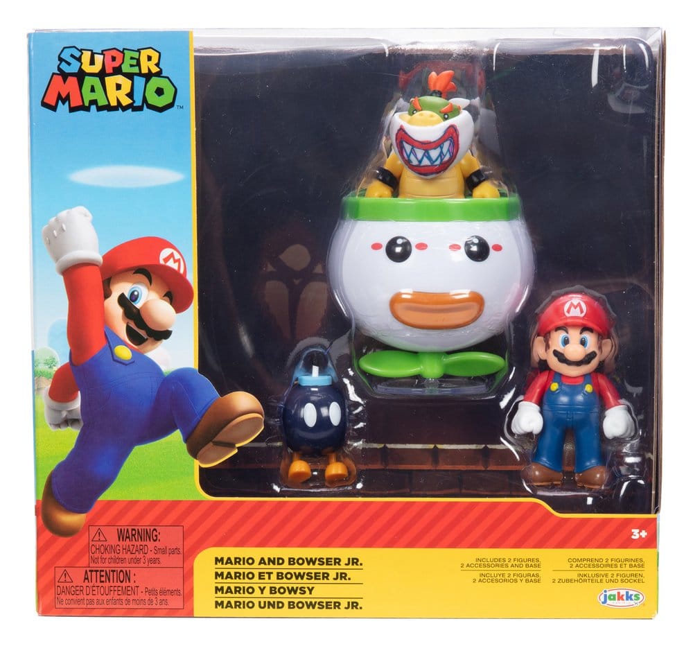 World of Nintendo Minifiguren 2er-Pack Mario and Bowser Jr. Clown Car 6 cm - Preorder - ETA: 24.06.2026