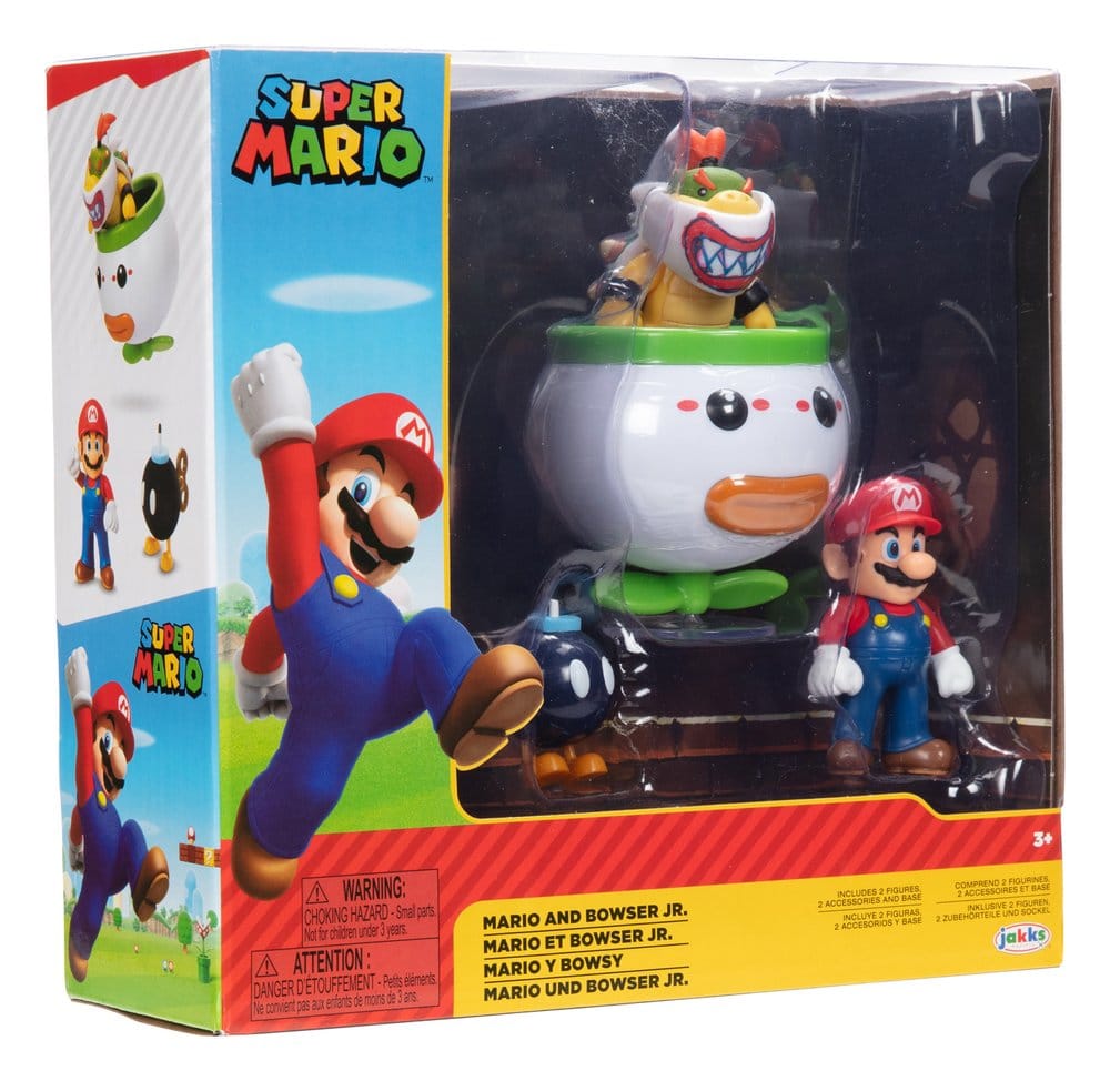 World of Nintendo Minifiguren 2er-Pack Mario and Bowser Jr. Clown Car 6 cm - Preorder - ETA: 24.06.2026