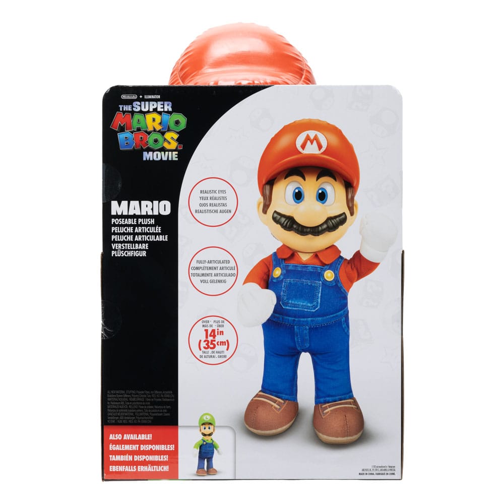 Der Super Mario Bros. Film Plüschfigur Mario 30 cm - Versand: 5-7 Tage nach Bestellung