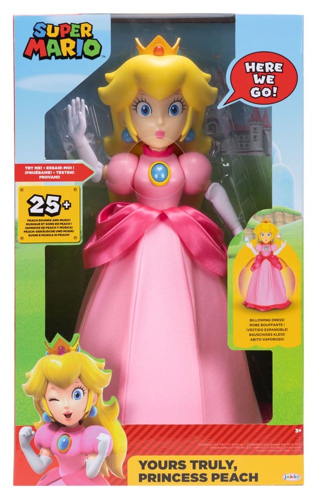 Super Mario Sprechende Actionfigur Yours Truly Princess Peach 36 cm - Preorder - ETA: 20.06.2026