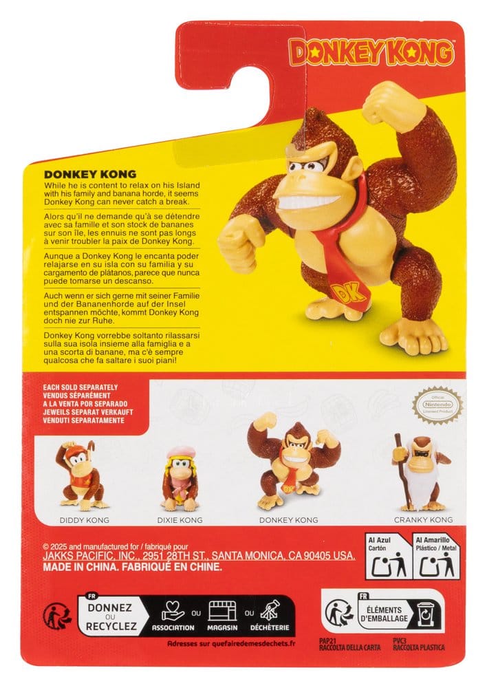 World of Nintendo Minifiguren Donkey Kong 6 cm Sortiment (16)            - Versand: 7 Tage nach Bestellung